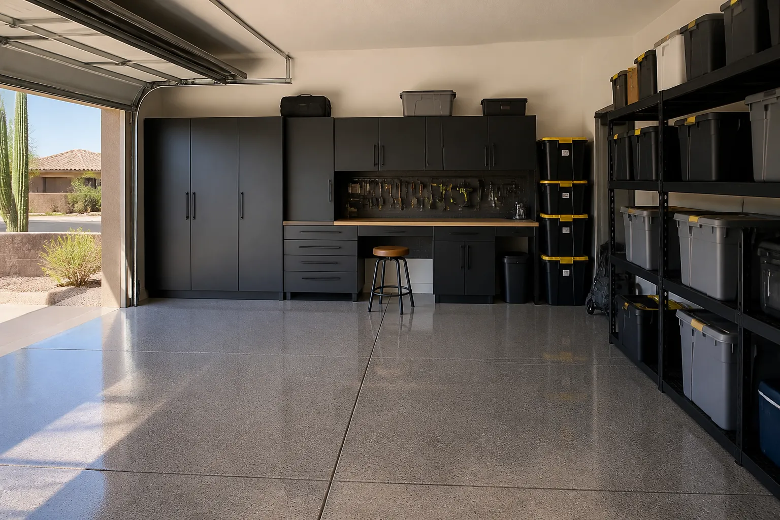 Garage Cabinets and Arizona Heat: How to Plan Storage That Works