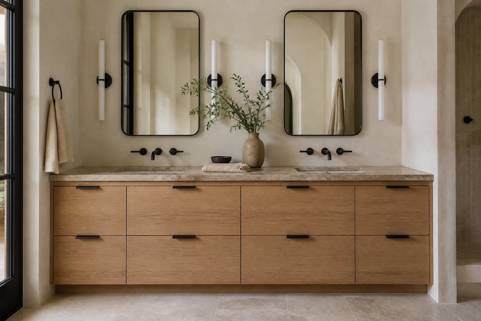 Custom bathroom vanity cabinetry in a Scottsdale Arizona home