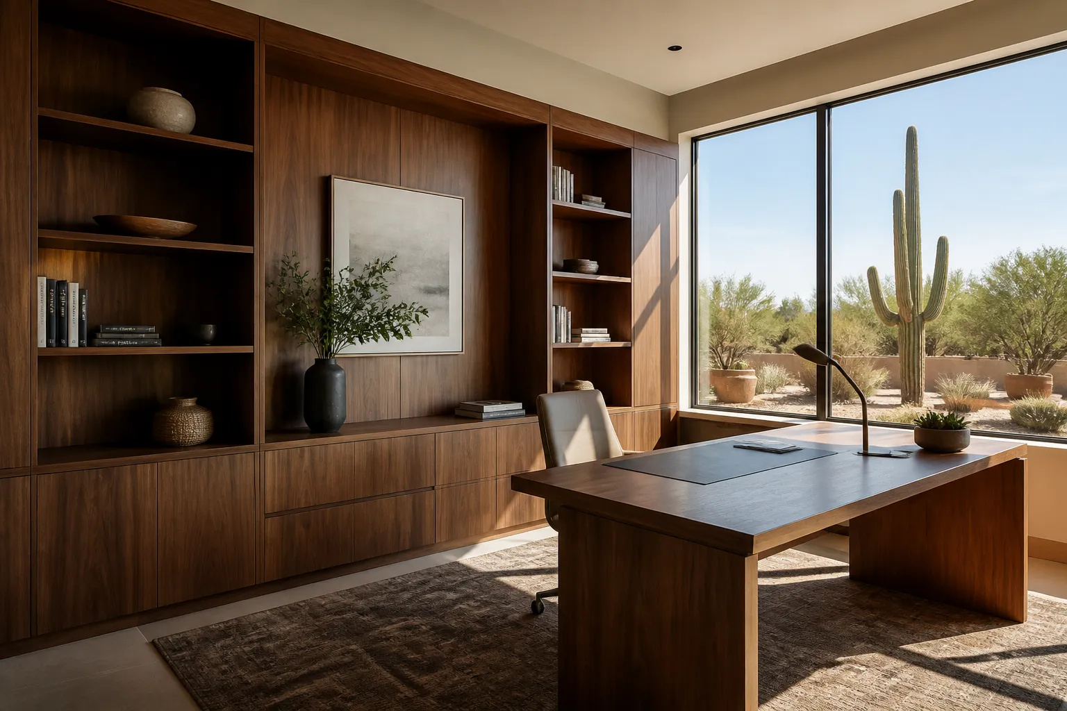 Custom Home Office Cabinets and Built Ins